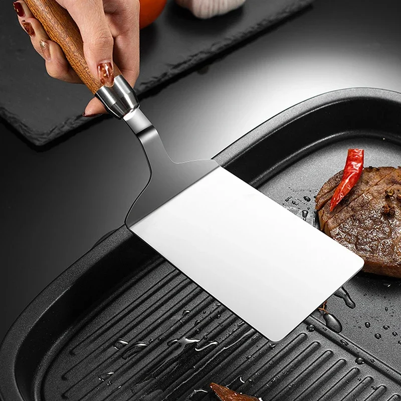Okonomiyaki Spatula - 1PC Spatola per bistecche in acciaio