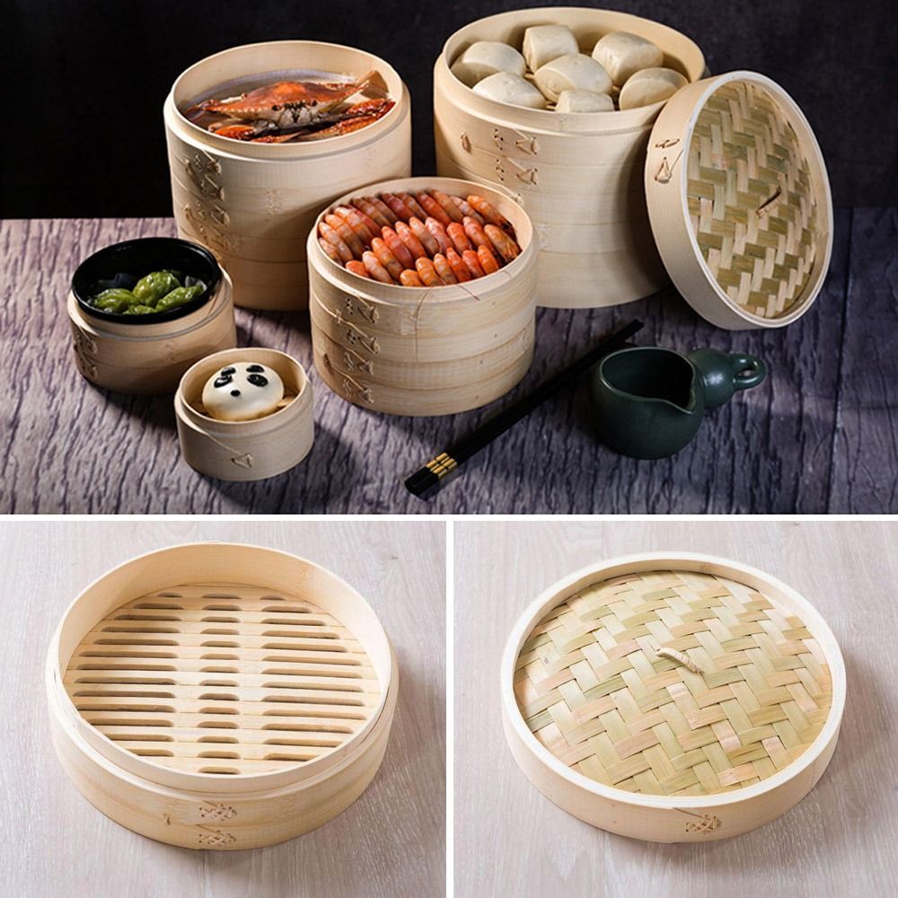 Bao Steamer Bamboo - Cestello per cottura a vapore in