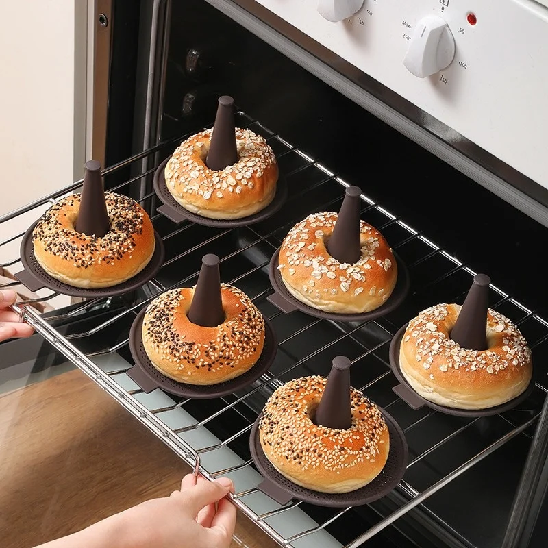 Donut Mold Silicone - 6 pz stampo da forno pane