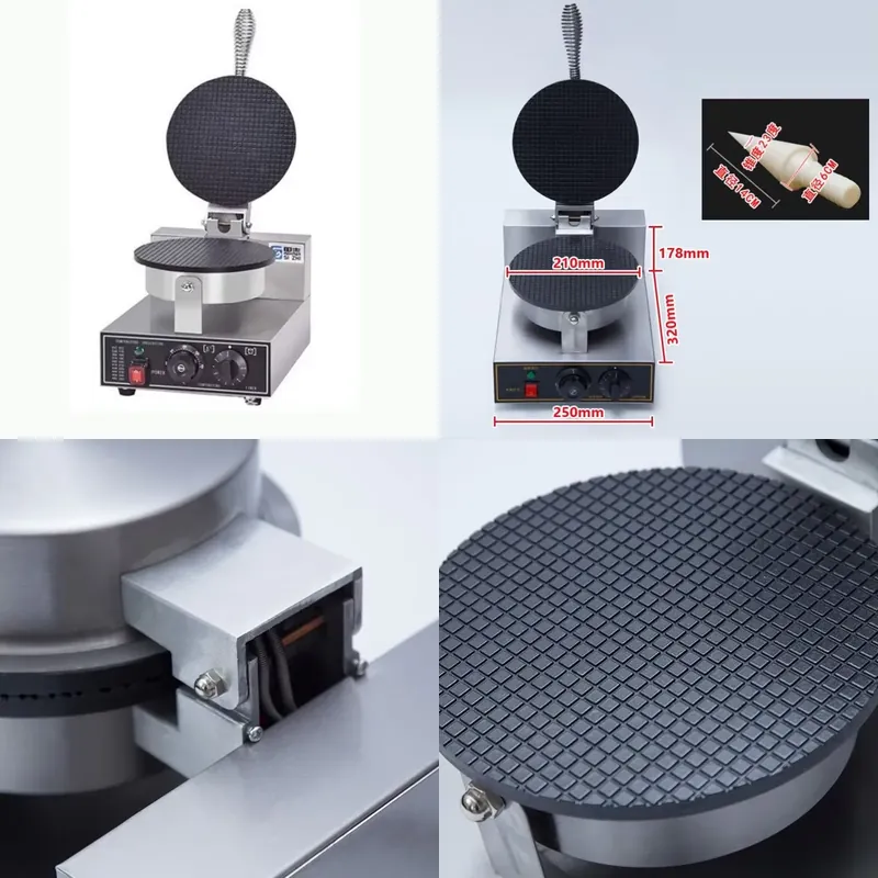 Waffle Cone Maker - Macchina Elettrica per Waffle TEBAK, Produttore