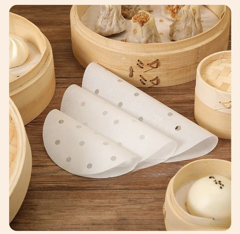 Bao Steamer Bamboo - 100 pezzi di carta per cottura