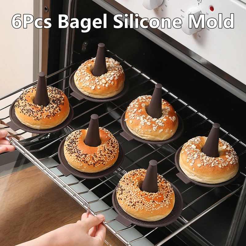Donut Mold Silicone - 6 pezzi strumenti per bagel set