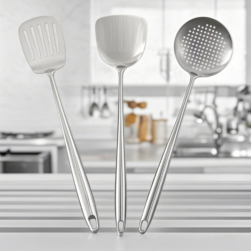 Okonomiyaki Spatula - Spatola in acciaio inox per wok,