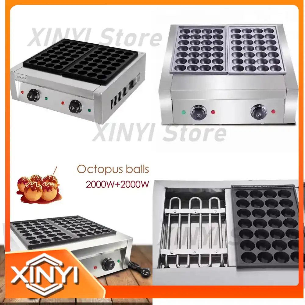 Takoyaki Grill Plate - XEOLEO Macchina Professionale Elettrica per Takoyaki