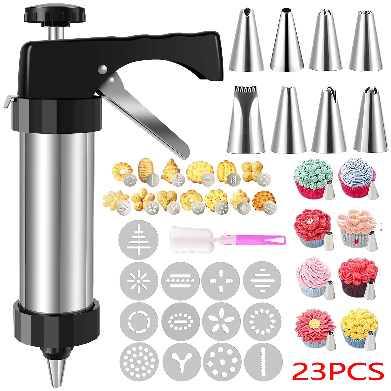 Churros Maker Gun - Set di Pistola e Stampi per