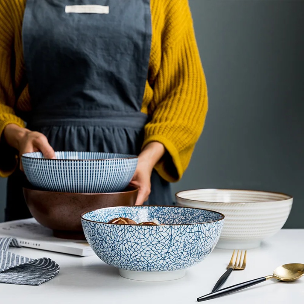 Dim Sum Basket - Ciotola per Noodles Giapponesi in Ceramica,