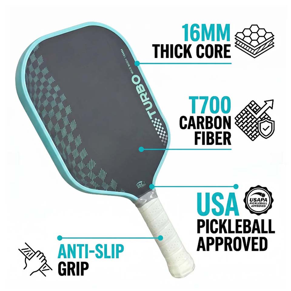 Racchetta da Pickleball TURBO  - Crepe Pan Carbon recensione e prezzo